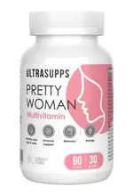 Ультрасаппс Pretty Woman Multivitamin витаминно-минеральный комплекс для женщин, каплеты, 60 шт. фото