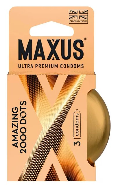 Maxus Amazing, презервативы, 3 шт, с точечной структурой фото