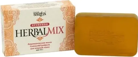 Aasha herbals Мыло аюрведическое Сандал и Трифала, мыло, 75 г, 1 шт. фото