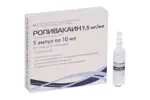 Ропивакаин, 7.5 мг/мл, раствор для инъекций, 10 мл, 5 шт. фото