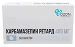 Карбамазепин ретард, 400 мг, таблетки с пролонгированным высвобождением, 50 шт. фото