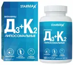 Starmax Витамины Д3 + К2 липосомальные, капсулы, 60 шт. фото 4