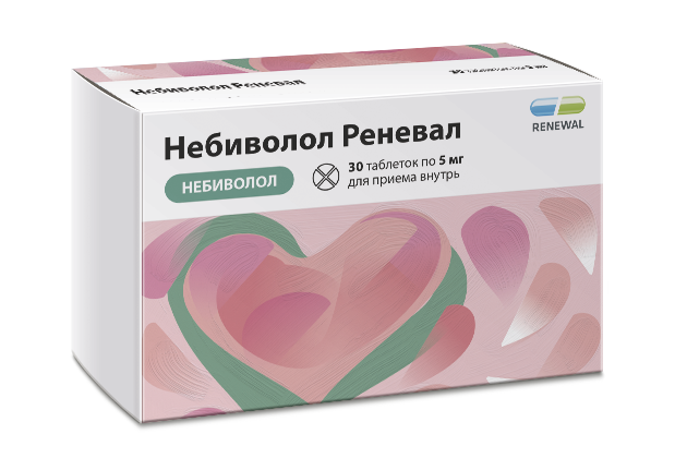 Небиволол Реневал, 5 мг, таблетки, 30 шт. фото