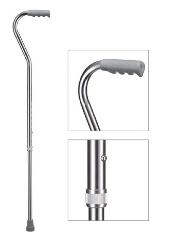 B.Well Rehab Трость со смещенным центром тяжести серебро, 1 шт, арт. WR-417 фото