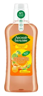 Лесной бальзам Ополаскиватель для полости рта, ополаскиватель полости рта, 400 мл, 1 шт, мандарин + лайм + мята фото