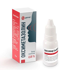 Оксиметазолин, 0.05 %, капли назальные, 10 мл, 1 шт. фото