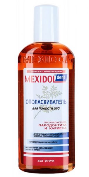 Mexidol dent Ополаскиватель, раствор для полоскания полости рта, 300 мл, 1 шт, без фтора фото