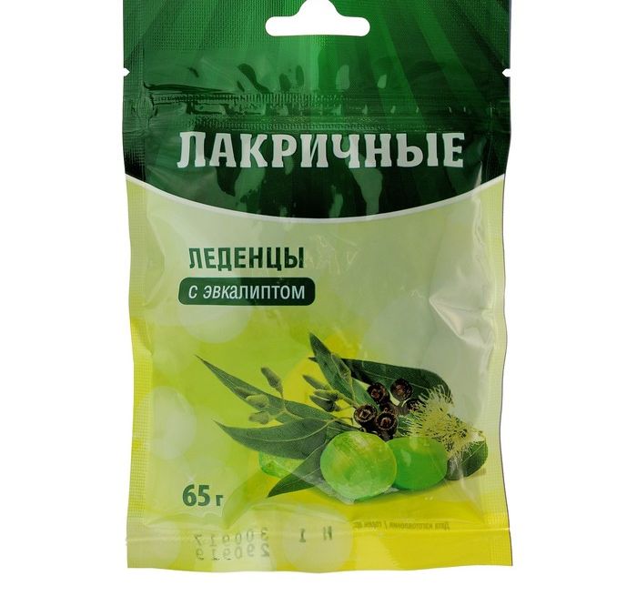 Леденцы лакричные, леденцы, 20 шт, эвкалипт фото