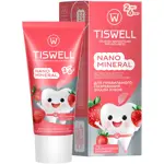 Tiswell nano mineral зубная паста реминерализующая с наногидроксиапатитом детская, зубная паста, 60 г, 1 шт, клубничный пломбир, 2-6 лет фото