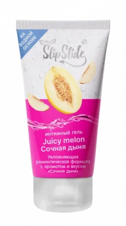 СлипСлайд Гель-смазка интимная увлажная романтическая формула, гель, 50 мл, 1 шт, сочная дыня фото