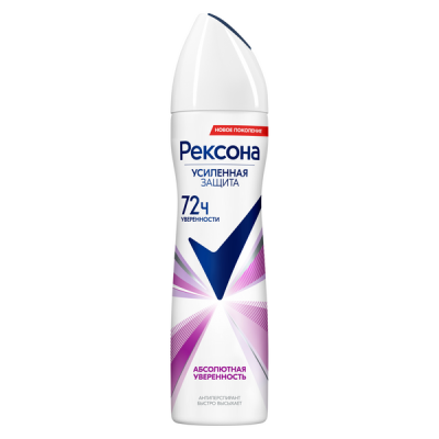 Rexona Антиперспирант Абсолютная уверенность, аэрозоль, 150 мл, 1 шт. фото