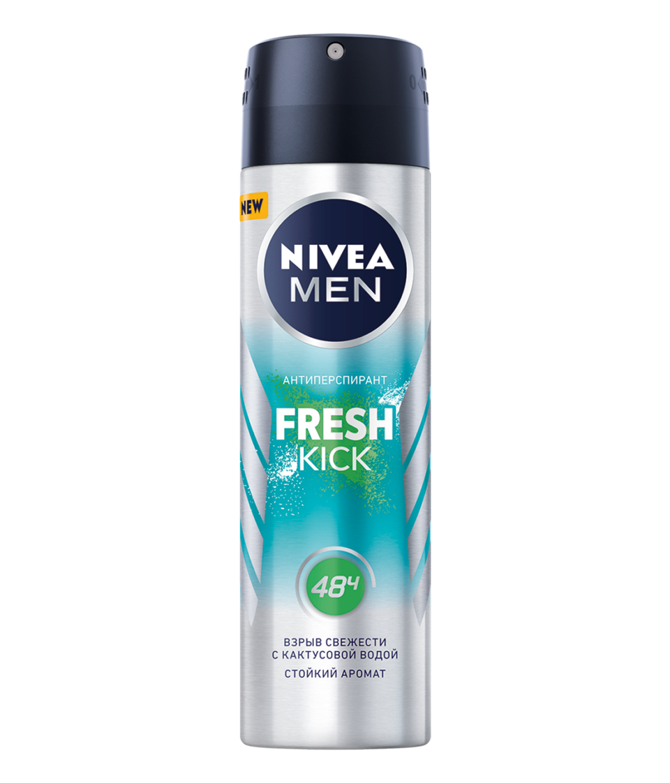 Nivea Men Fresh Kick Антиперспирант спрей, спрей, 150 мл, 1 шт. фото