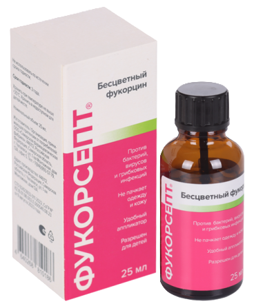 Фукорсепт, дезинфицирующее средство, 25 мл, 1 шт. фото