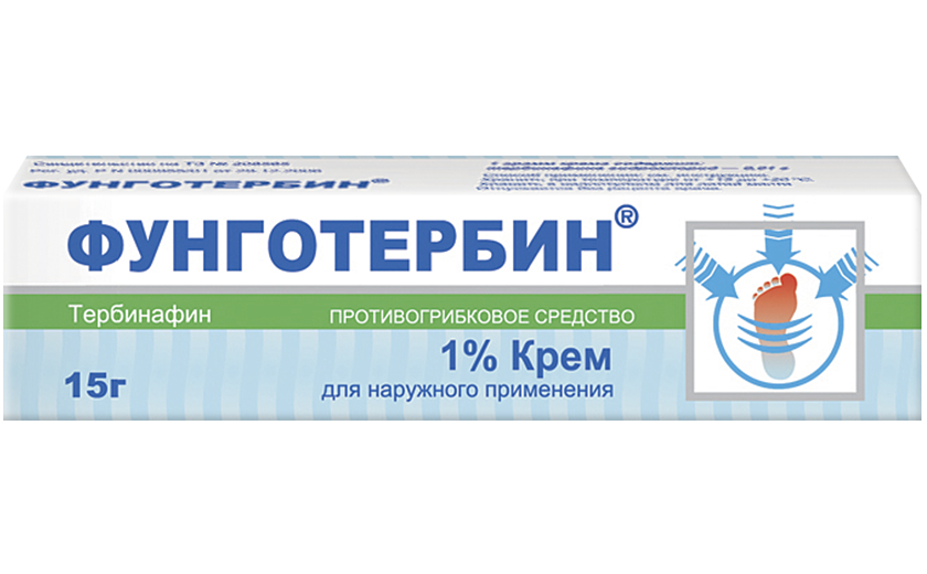 Фунготербин, 1%, крем для наружного применения, 15 г, 1 шт. фото