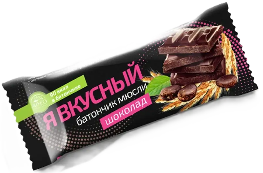 Я Вкусный Батончик-мюсли, батончик, 25 г, 1 шт, шоколад фото