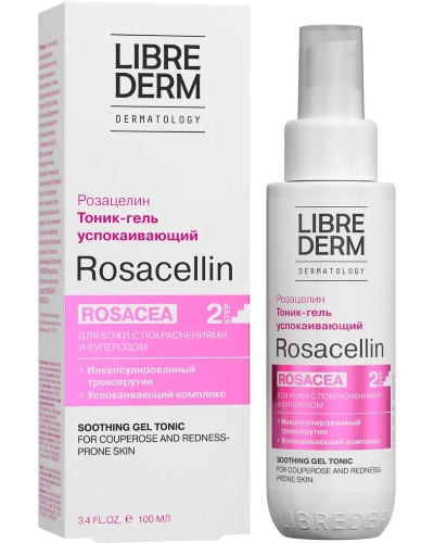 Librederm Rosacellin тоник-гель успокаивающий, тоник для лица, 100 мл, 1 шт. фото