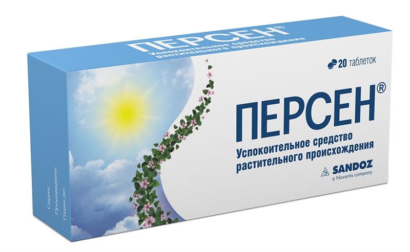 Персен, таблетки, покрытые оболочкой, 20 шт. фото