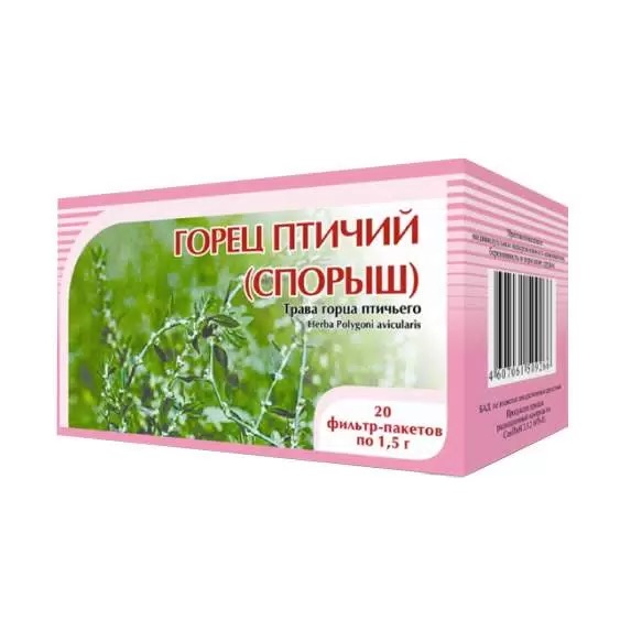 Горца птичьего (Спорыша) трава, сырье растительное, 1.5 г, 20 шт. фото