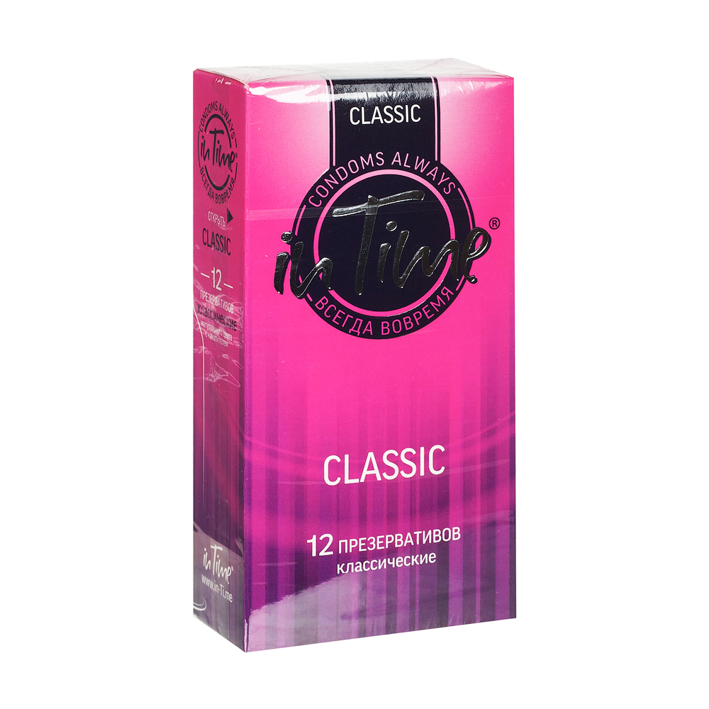 In Time classic Презервативы, презервативы, 12 шт, гладкие фото