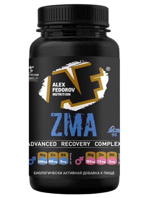 Алекс Федоров Нутришн АФ ЗМА, 400 мг, капсулы, 90 шт. фото