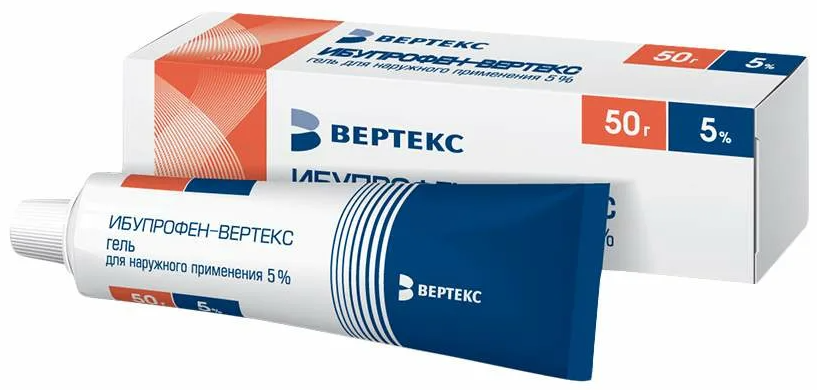 Кетопрофен-Вертекс, 5%, гель для наружного применения, 50 г, 1 шт. фото