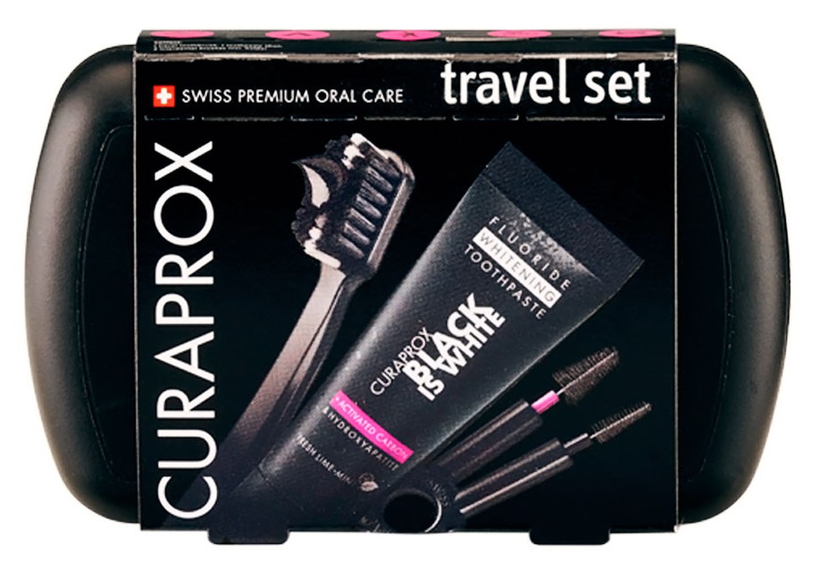 Curaprox Black is white Дорожный набор в боксе, набор, 1 шт. фото