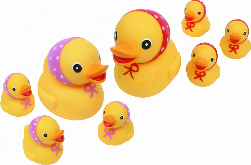 Курносики игрушка для ванны Уточка с утятами, 1 шт, арт. 25073 фото