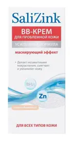 Salizink ВВ-крем с тонирующим эффектом для проблемной кожи, крем, 50 мл, 1 шт, светло-бежевый, тон 01 фото