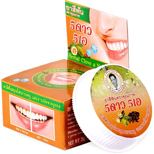 5 Star cosmetic Зубная паста на травах, зубная паста, 25 г, 1 шт, нони фото