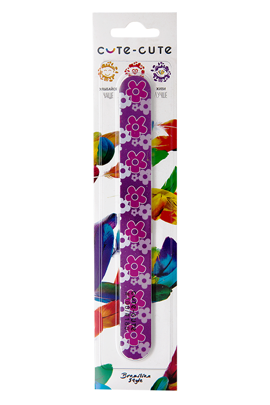 Cute-Cute пилка для ногтей прямая 100/180, 1 шт. фото