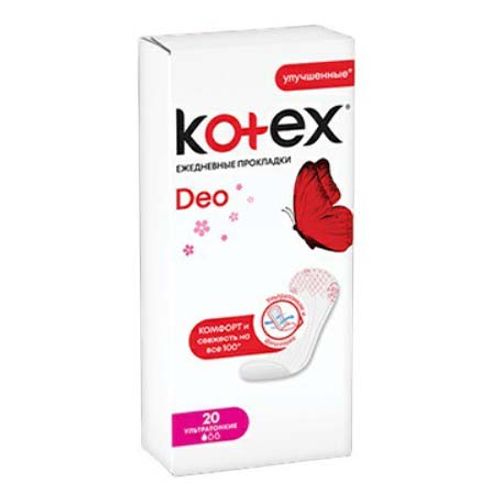 Kotex Super Slim Прокладки ежедневные, прокладки гигиенические, 20 шт. фото