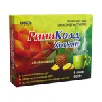 Риниколд ХотКап, порошок для приготовления раствора для приема внутрь, 5 г, 5 шт, ананас фото 3