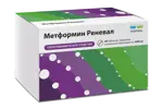 Метформин Реневал, 1000 мг, таблетки, покрытые пленочной оболочкой, 60 шт. фото