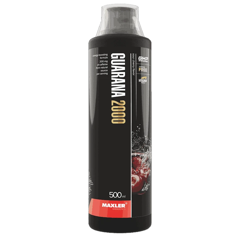 Maxler Гуарана 2000, напиток, 500 мл, 1 шт, вишня фото
