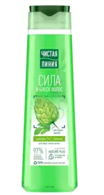 Чистая линия Хмель и репейное масло 2в1, шампунь - бальзам, 400 мл, 1 шт. фото