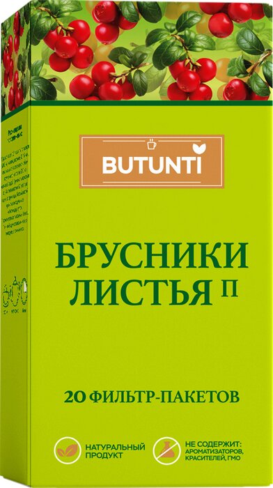Butunti Брусники листья, фиточай, 1.5 г, 20 шт. фото