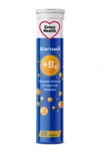 Gross Health Магний В6, таблетки шипучие, 20 шт, лимон фото