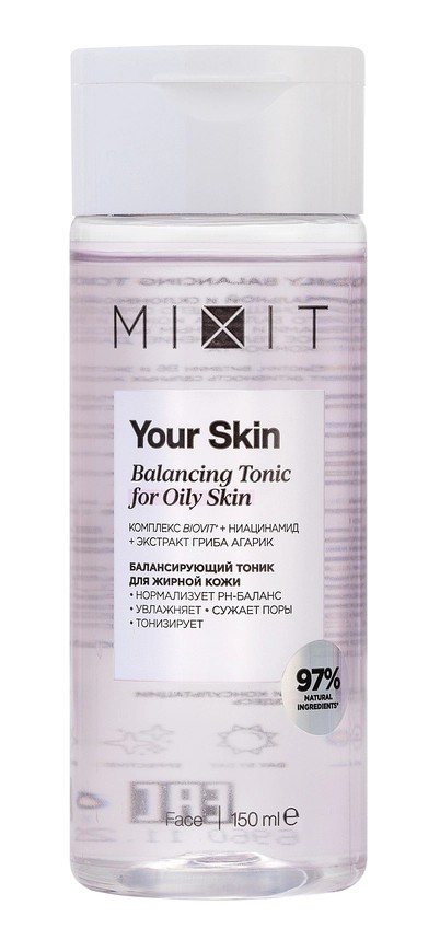 Mixit your skin тоник для нормальной и склонной к жирности кожи лица балансирующий, тоник для лица, 150 мл, 1 шт. фото