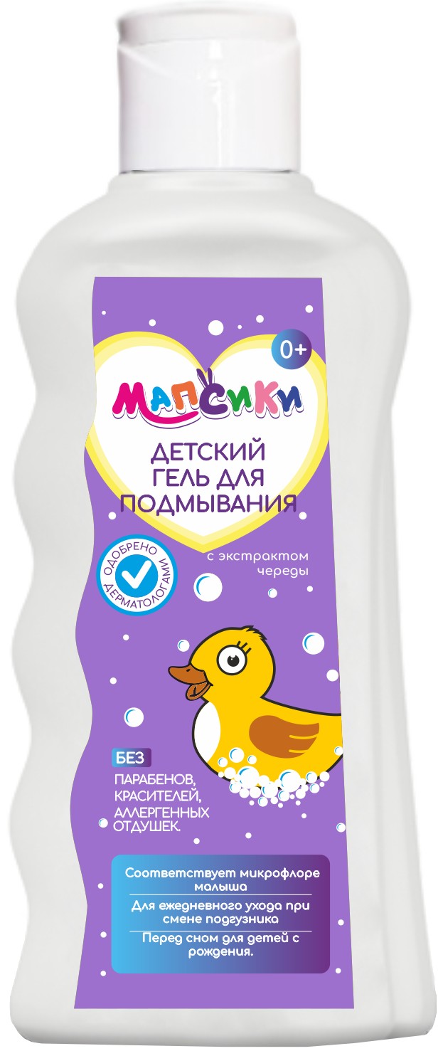 Мапсики Детский гель для подмывания, 250 мл, 1 шт. фото