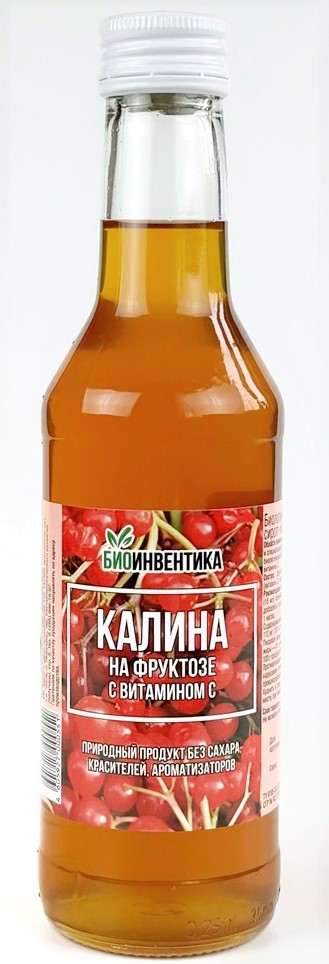 Сироп калины на фруктозе, сироп, 250 мл, 1 шт. фото