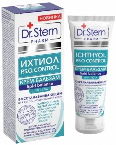 Dr. Stern Ихтиол P.S.O Control восстанавливающий крем-бальзам для тела, крем-бальзам, 75 мл, 1 шт. фото