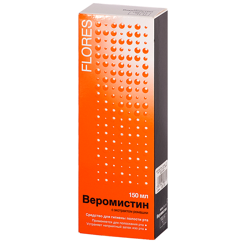 Веромистин Флорес средство гигиены полости рта, ополаскиватель полости рта, 150 мл, 1 шт. фото