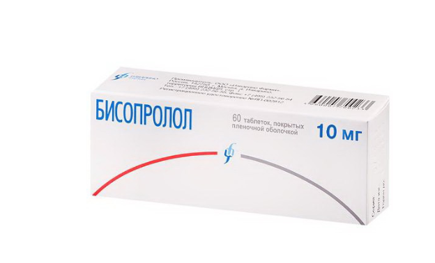 Бисопролол, 10 мг, таблетки, покрытые пленочной оболочкой, 60 шт. фото