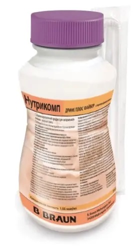 Нутрикомп Дринк Плюс, смесь для энтерального питания, 200 мл, 1 шт, персик абрикос фото