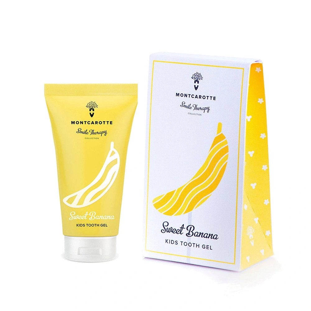 Montcarotte Паста-гель зубная, паста-гель, 30 мл, 1 шт, сладкий банан фото