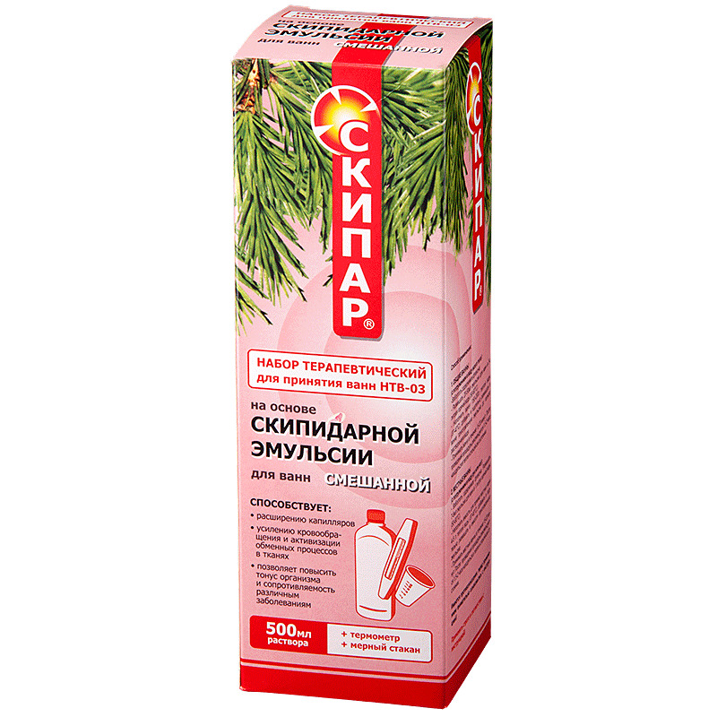 Скипар Набор терапевтический для принятия ванн НТВ-03, эмульсия для наружного применения, 500 мл, 1 шт, смешанная фото