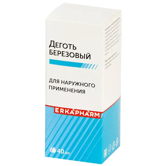 Эркафарм Деготь березовый, 40 мл, 1 шт. фото