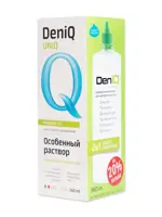 DenlQ UNIHYAL, раствор для обработки и хранения мягких контактных линз, 360 мл, 1 шт. фото