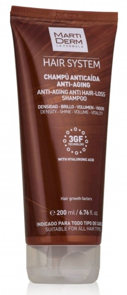 Martiderm hair system anti-age Шампунь против выпадения волос, шампунь, 200 мл, 1 шт. фото