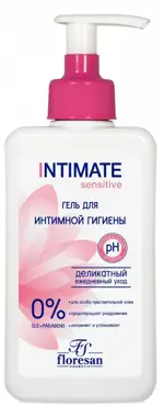Floresan Intimate sensetive Деликатный гель для интимной гигиены, гель для интимной гигиены, 250 мл, 1 шт, арт. Ф-270 фото